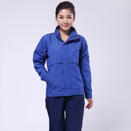 蓝色帆布棉长袖工作服套装AC045-CX