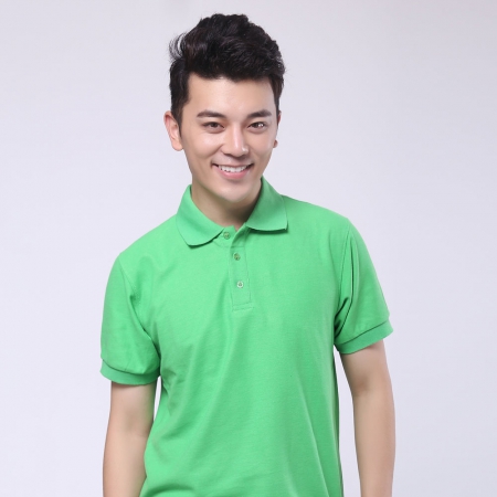 绿色纯棉短袖T恤工作服 ID263-TX 
