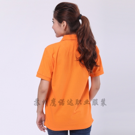 橙色纯棉T恤工作服 ID266-TX